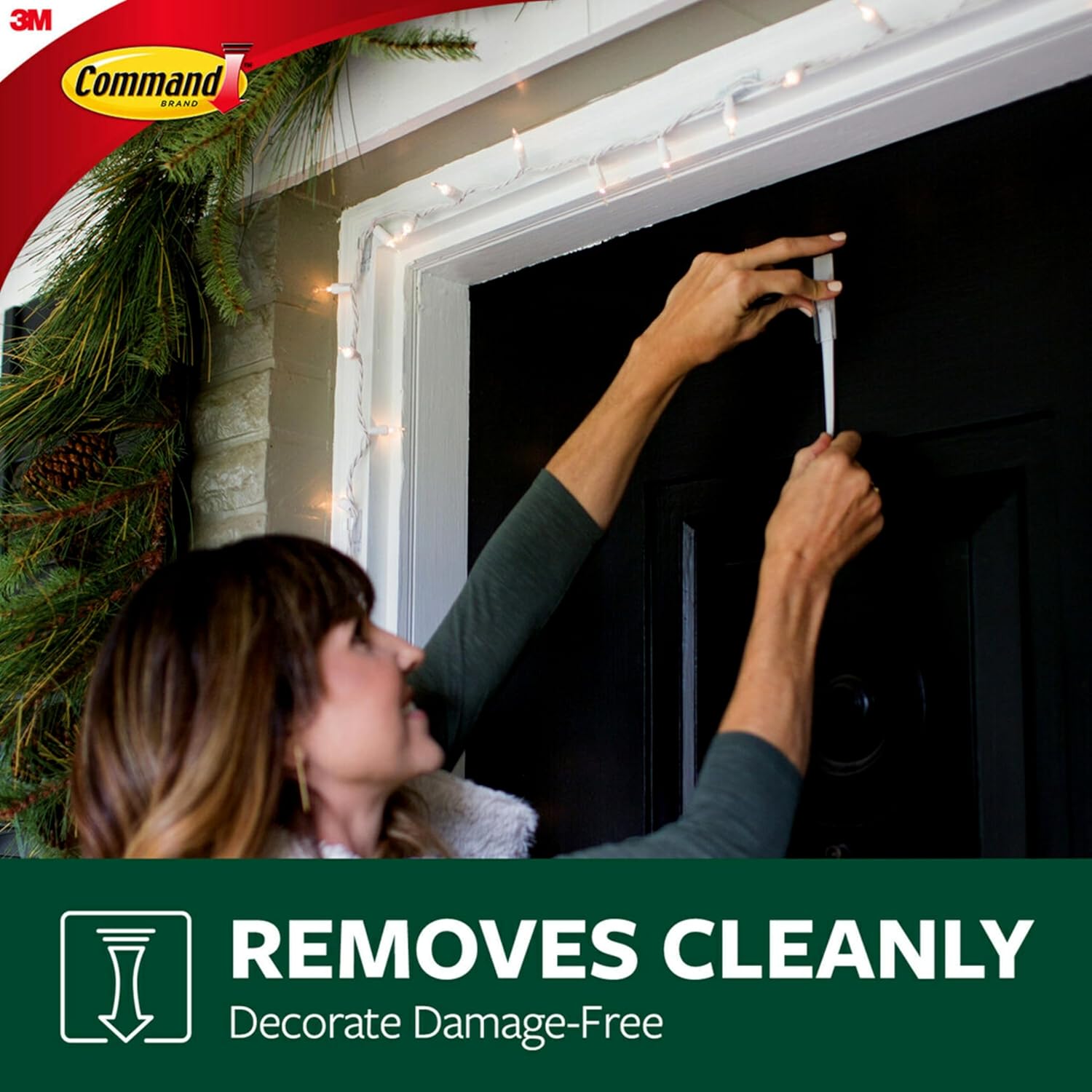 Command Outdoor Medium Slate Terrace Hooks with Foam Strips. 2 Hooks. 4 Strips - Image 6